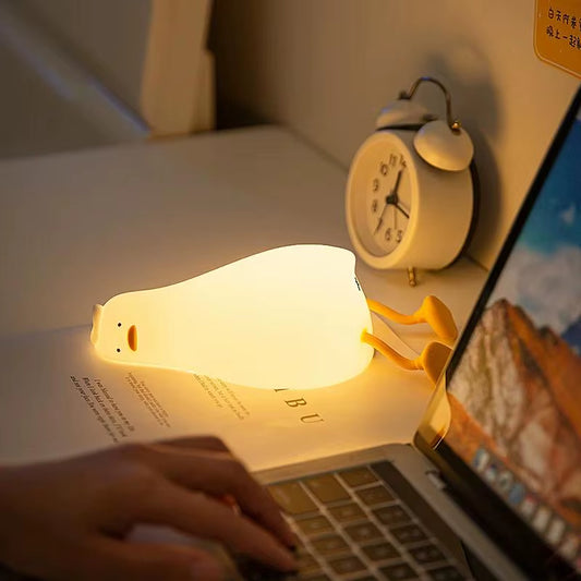 LED Night Light Silicone Rabbit Touch Sensor Lamp Cute Animal Light Bedroom Decor Gift for Kid Baby Child Table Lamp Home Decor